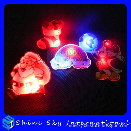 Epoxy Sticker PCB Materials High Quality Christmas Flashing Pin
